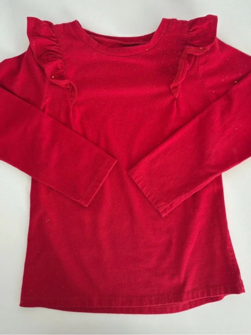 okie dokie Girls Red, Coral, Black & Pink Layered Tops Set of 4-pieces  6X